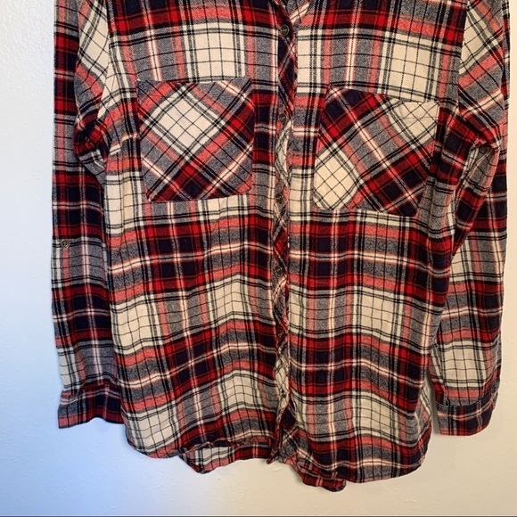 Be Cool Button Down Flannel Shirt Plaid - Picture 4 of 9